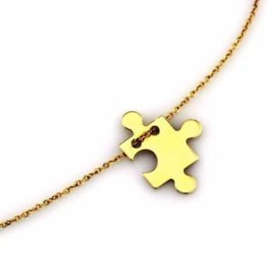 Nowoczesny naszyjnik z puzzelkiem (puzzel)